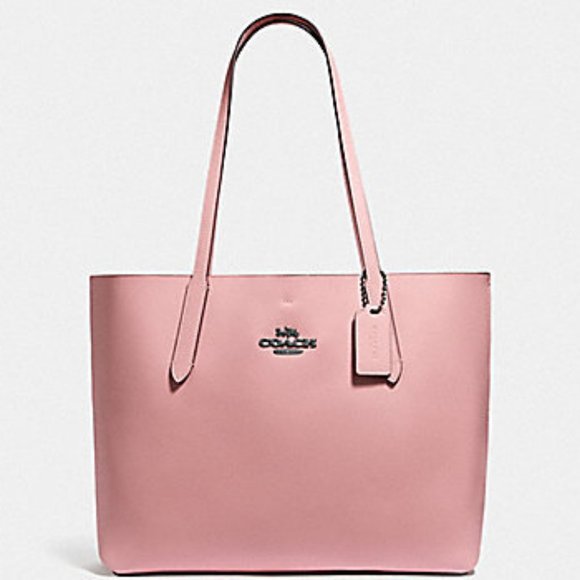 Coach Handbags - Coach Petal Pebble Leather Hudson Tote In Petal Barbiecore